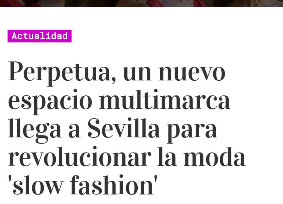 Perpetua en el Diario de Sevilla