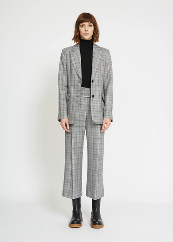 Blazer Príncipe de Gales gris