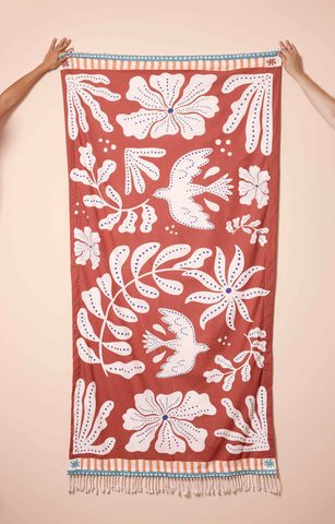 FOUTA DE ALGODÓN TOALLA TERRA PALOMA